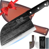 XYJ cuchillo chef serbio de 7,5 pulgadas con espiga completa para cortes precisos.