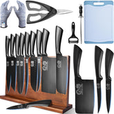 Conjunto XYJ de cuchillos profesionales para cocina versátil y afilado.