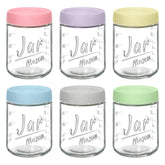 Jarras de vidrio Xyptorix 16oz con medidas para porciones.