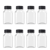 Botellas XYSMZM 4 oz con tapa negra para jugos