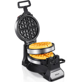 Waflera belga Yabano con giro doble y placas antiadherentes para waffles perfectos