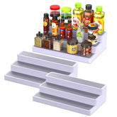 Estante de especias de tres niveles Yan y Hin para cocina más ordenada.