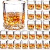 Yaomiao vaso whisky clásico 10 oz, diseño elegante para degustar bourbon en casa.