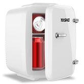 YASHE Mini Nevera 4L vista frontal, ideal para dormitorio y oficina.
