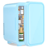 YASHE mini refrigerador compacto en dormitorio, ideal para bebidas y cosméticos