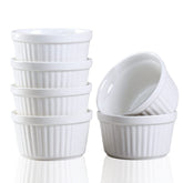 Ramequines YAZYLIFE 6oz para porciones individuales de postre sabroso.