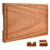 YeadCedle: tabla de corte de madera Sapele de una pieza, duradera y estable para la cocina.