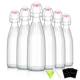 YEBODA botellas 16oz con tapa giratoria para almacenamiento sellado