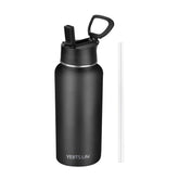 Botella YEBTS Life con pajilla y boca ancha, ideal para hidratación durante entrenamientos.