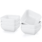 Tazones dip cuadrados de Yedio, 3oz, ideales para salsas y aperitivos.