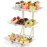 Bandejas de porcelana Yedio 12x6 pulgadas para exhibir postres con estilo