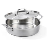 Yeksum sarten-salteo-7-quart con tapa para cocción rápida y uniforme
