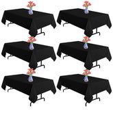 Mantel negro rectangular Yemosa 60x102, juego de 6, para banquetes