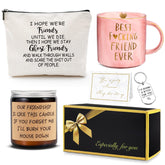 Taza YENCHORN para la mejor amiga, 12 onzas con incrustación dorada.