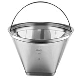 YEOSEN filtro conico reutilizable 4, para 6-10 tazas, mantiene el sabor natural.