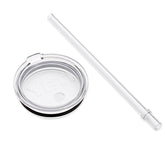 Tapa YETI Rambler 20 onzas con pajita para sorbos fáciles.