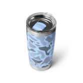 YETI Rambler 20 oz en acero inoxidable con aislamiento doble para bebidas frías o calientes.