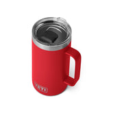 Taza YETI Rambler 24 oz con tapa MagSlider roja y cierre magnético para transporte seguro