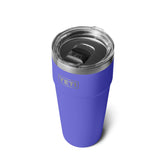 YETI Rambler 30 onzas, vaso apilable en acero inoxidable ultramarino violeta, para llevar bebidas