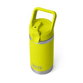 YETI Rambler Jr botella infantil amarillo luciérnaga mantiene bebidas a temperatura ideal.