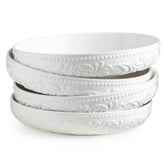 Tazones ceramicos YHOSSEUN, conjunto de 4, ideal para porciones abundantes de pasta