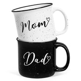 Tazas YHRJWN para padres, conjunto de 15oz, ideal para tomar café.