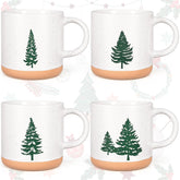 Taza YHRJWN con diseño de árbol navideño; ideal para chocolate caliente