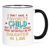 Taza YHRJWN para nuera, enfoque regalo de Navidad, perfecto para sorprender