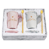 La taza padrinos marmolada de YHRJWN, ideal para desayunos y momentos especiales