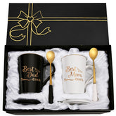 Taza YHRJWN para papás, vista frontal, regalo navideño de 14 onzas.