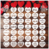 Plantilla yhslmh de corazones para galletas, ideal para decoraciones de San Valentín