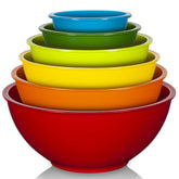 YIHONG, tazones de mezcla coloridos, apilables para ahorrar espacio.