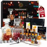 Yilador kit de infusión whisky con botánicos para crear perfiles de sabor en casa.