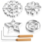 Moldes bunuelos YIMITEE con asas ergonómicas para hornear con comodidad.