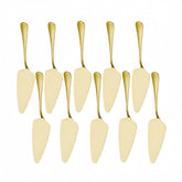 Espátula para pasteles de Ymeibe, pack de 10, acabado dorado, sirve con precisión.