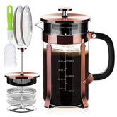 Prensa Francesa YMMIND en acero 304 para café suave y aromático.