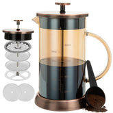 Prensa Francesa YMMIND 34oz cobre para café suave.