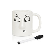 Taza YOBRO con cara divertida para animar la mañana y romper el hielo.