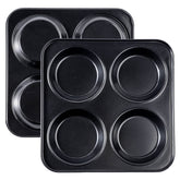 Yomvzake Yorkshire pudding pan de 4 pulgadas, liberación fácil para postres miniatura.