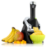 Yonanas frontal en negro mostrando diseño elegante y uso fácil