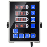 Temporizador YOOYIST con 4 canales y pantalla luminosa para cuatro platos
