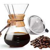 Cafetera de vertido Yopinmall 20 oz lista para seis tazas y aroma intenso.