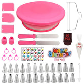 YOQXHY torno de tarta de 11 pulgadas, giro suave para capas iguales.