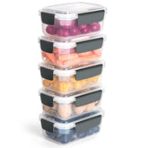 YORY recipientes rectangulares con tapas: almacenamiento seguro de alimentos