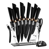 Conjunto YOSFO de 17 piezas en bloque acrílico para organización en cocina.