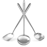 Espátula para wok de YOSUKATA, mango cómodo y resistente al calor para salteados.