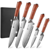 Conjunto de cuchillos YOTSUBA de 5 piezas para cocina, mango ergonómico.