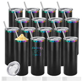Vaso YOUKE OLA aislado arcoíris con tapa, ideal para bebidas calientes.