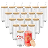 YOUKE OLA vaso sublimación 16oz, transparencia clara para imprimir diseños vibrantes.