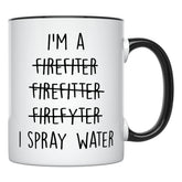 YouNique Designs: taza bombero 11oz frontal, perfecta para ritual matutino de café
